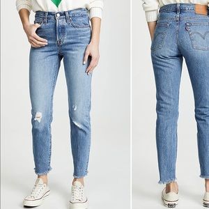 Levi’s 501 wedgie 100% cotton, high rise size 31